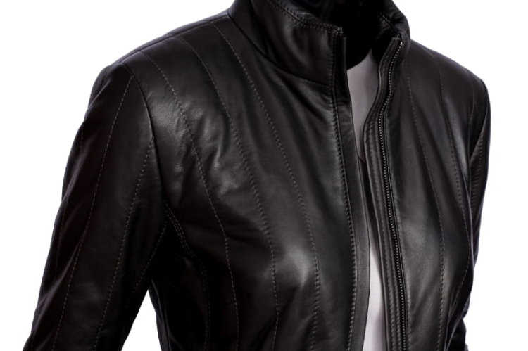 KURTKA SKÓRZANA PIKOWANA DAMSKA CARLO MONTI AML450