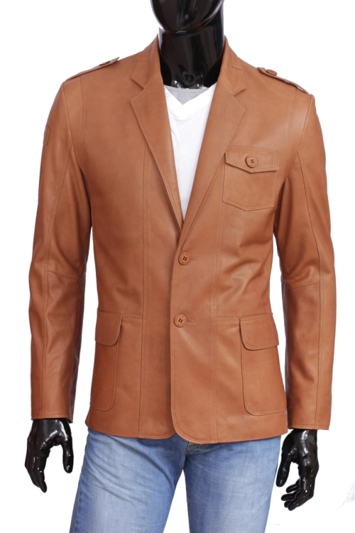 Marynarka skórzana męska DORJAN ALX113