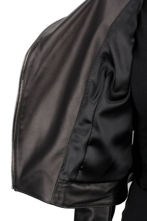 VIK450 - Ramoneska damska z ozdobnymi zamkami z satynową podszewką DORJAN 1