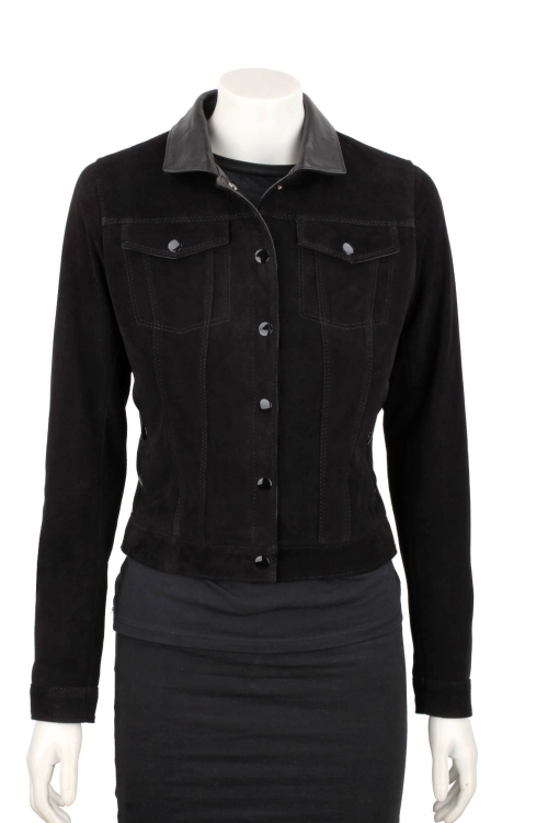 DOM400 - czarna kurtka zamszowa damska katana skórzana DORJAN 2.JPG