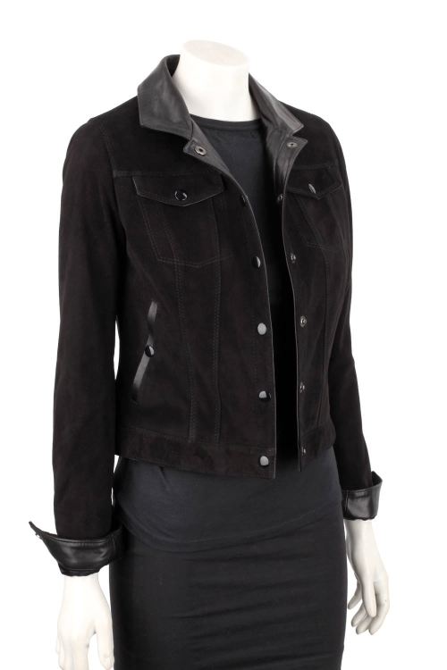 DOM400 - czarna kurtka zamszowa damska katana skórzana DORJAN 3.JPG