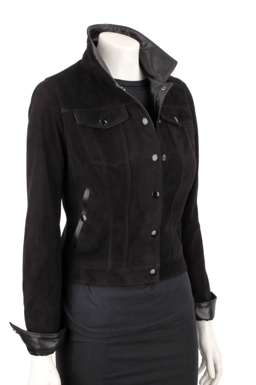 DOM400 - czarna kurtka zamszowa damska katana skórzana DORJAN 4.JPG