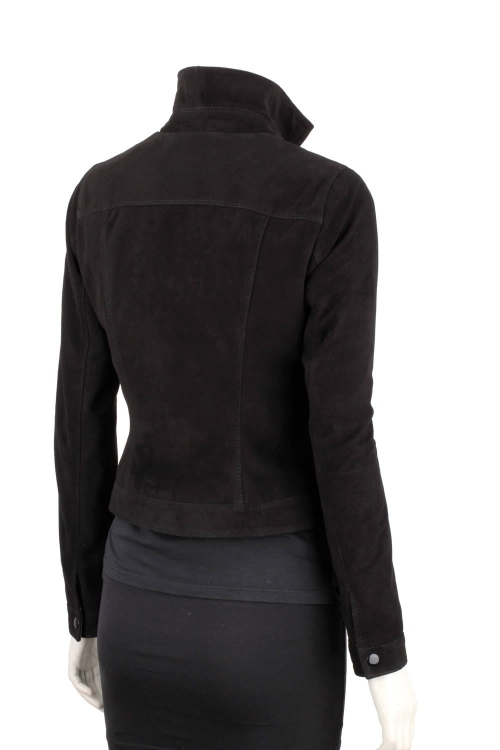 DOM400 - czarna kurtka zamszowa damska katana skórzana DORJAN 6.JPG