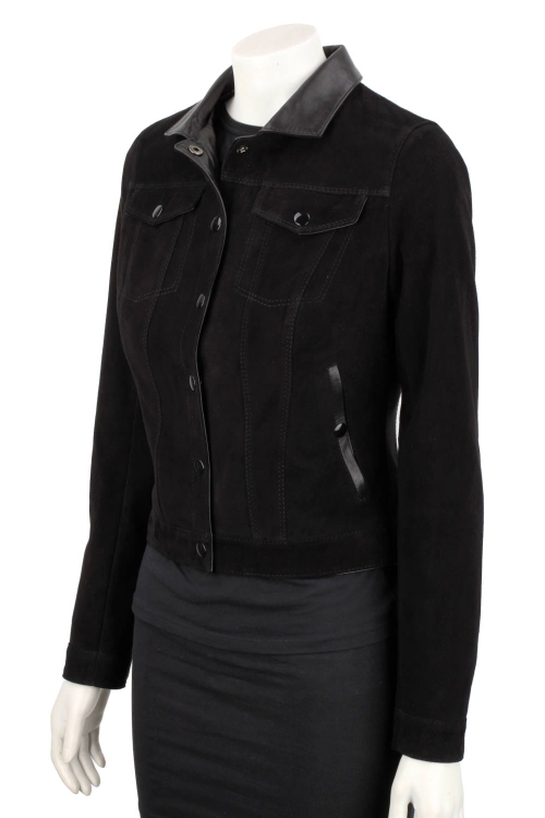 DOM400 - czarna kurtka zamszowa damska katana skórzana DORJAN 7.JPG