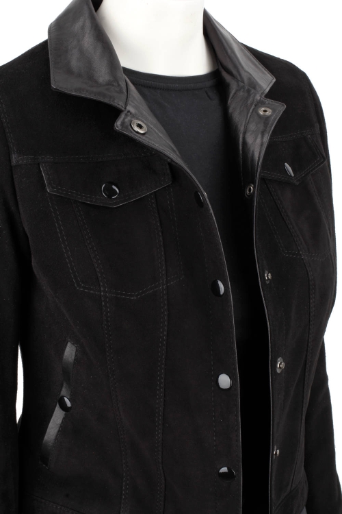 DOM400 - czarna kurtka zamszowa damska katana skórzana DORJAN 8.JPG