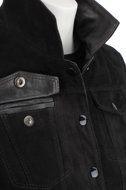 DOM400 - czarna kurtka zamszowa damska katana skórzana DORJAN 10.JPG