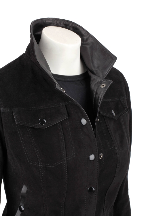 DOM400 - czarna kurtka zamszowa damska katana skórzana DORJAN 12.JPG