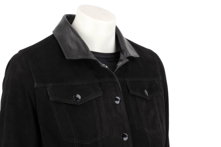 DOM400 - czarna kurtka zamszowa damska katana skórzana DORJAN 13.JPG