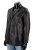 JSZK450 - Elegancka skórzana kurtka męska czarna z kołnierzem DORJAN 3.JPG