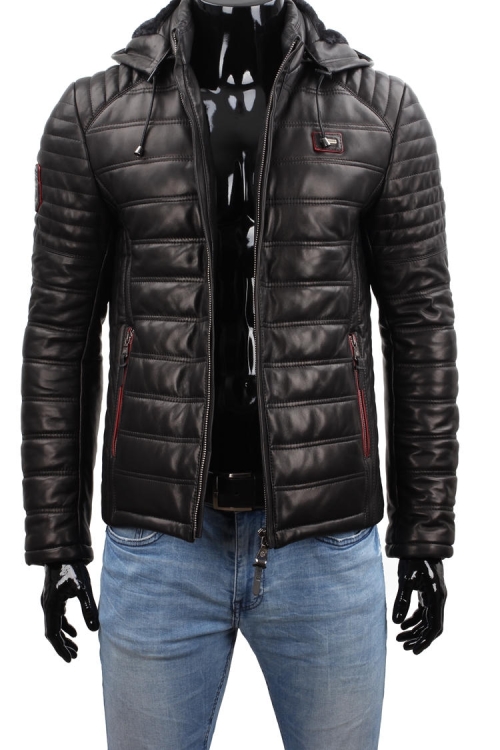 Kurtka Skórzana Męska CM NIKM453 2.JPG