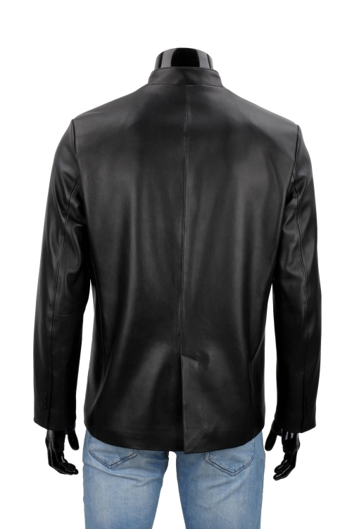 TWM450 - Elegancka kurtka skórzana męska zapinana na guziki DORJAN 5.JPG