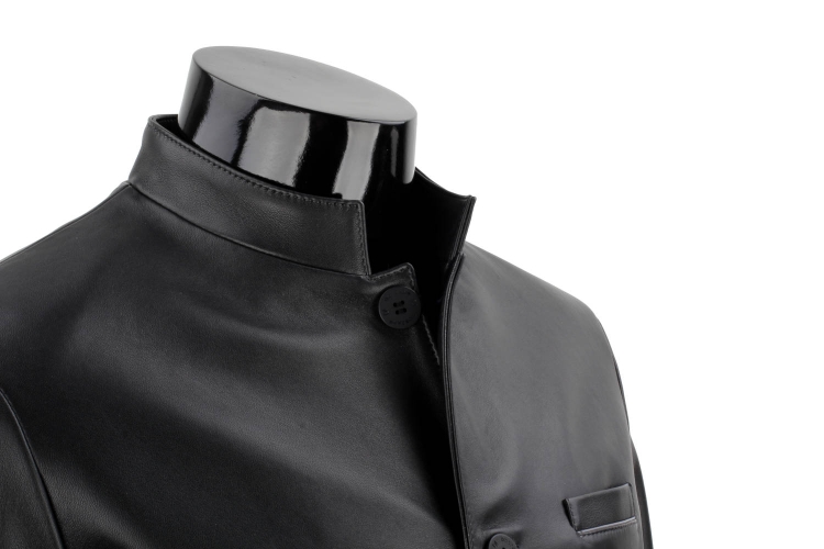 TWM450 - Elegancka kurtka skórzana męska zapinana na guziki DORJAN 11.JPG