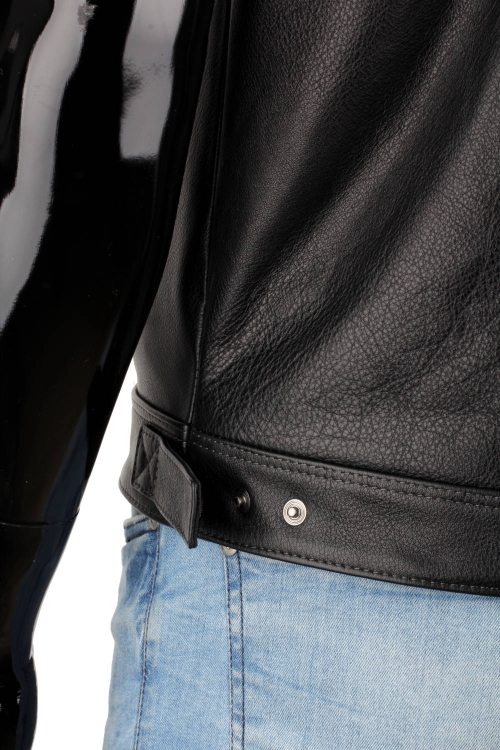 DUC950 - Czarna kamizelka motocyklowa skórzana męska DORJAN 9.JPG