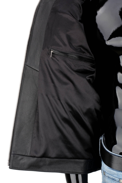 DUC950 - Czarna kamizelka motocyklowa skórzana męska DORJAN 12.JPG