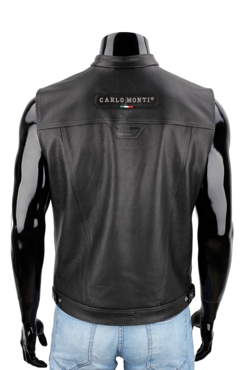 DUC950N - Męska kamizelka motocyklowa skórzana z naszywkami DORJAN 6.JPG