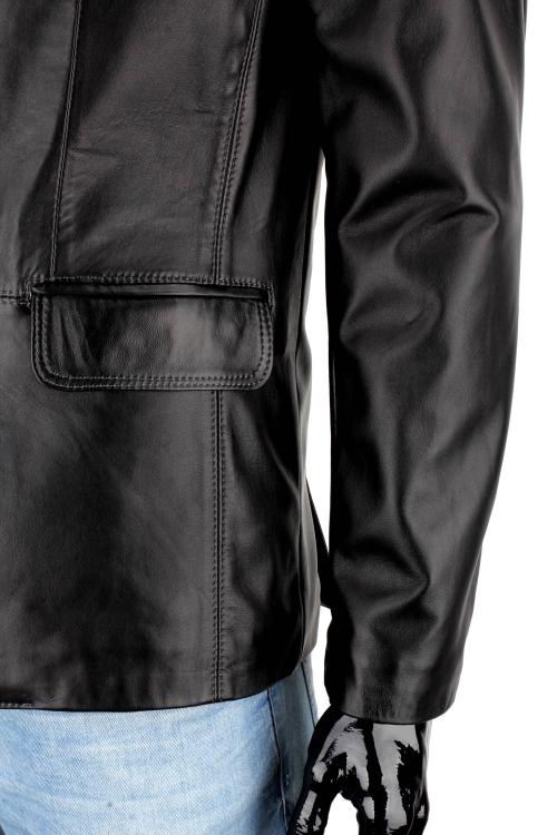 RLF450N - Casualowa marynarka skórzana męska z czarnej skóry DORJAN 9.JPG