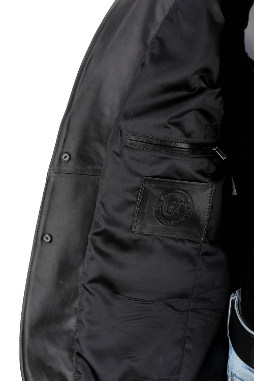 RLF450N - Casualowa marynarka skórzana męska z czarnej skóry DORJAN 12.JPG