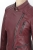 OUT172 - XS - Bordowa ramoneska skórzana damska pikowana DORJAN Outlet 6.JPG