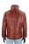 BRU122A - Ciepła brązowa kurtka skórzana męska pikowana DORJAN  5.JPG