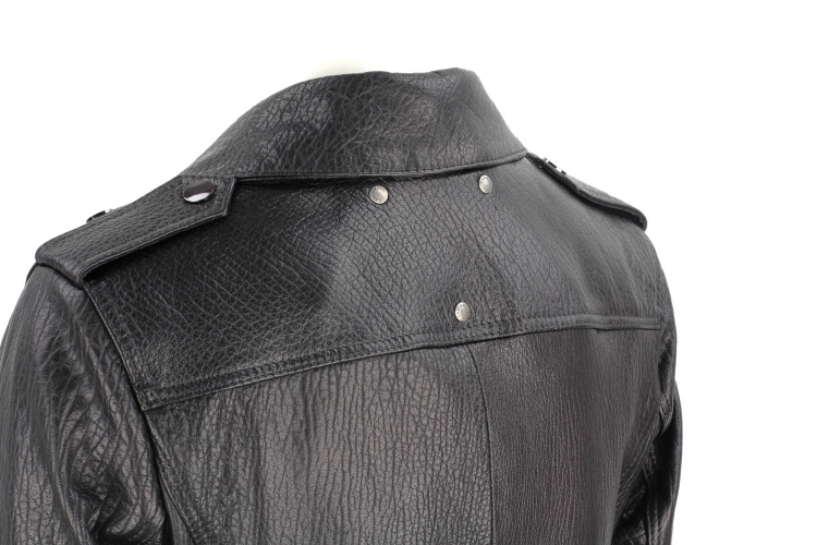 JUD951 - Damska ramoneska z czarnej naturalnej skóry owczej DORJAN 13.JPG