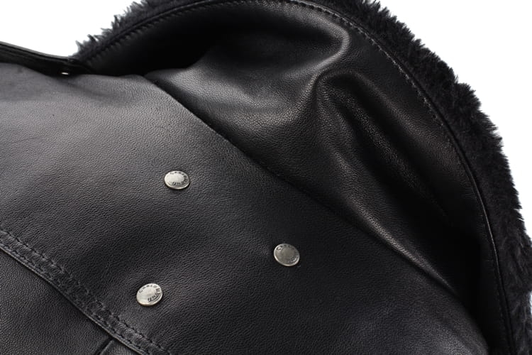 JUK450 - Skórzana ramoneska z kożuszkiem w kolorze czarnym DORJAN 7.JPG