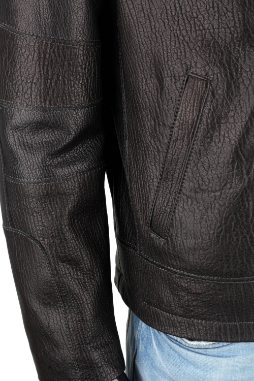 PAO951 - Klasyczna czarna kurtka skórzana męska w stylu vintage DORJAN 10.JPG