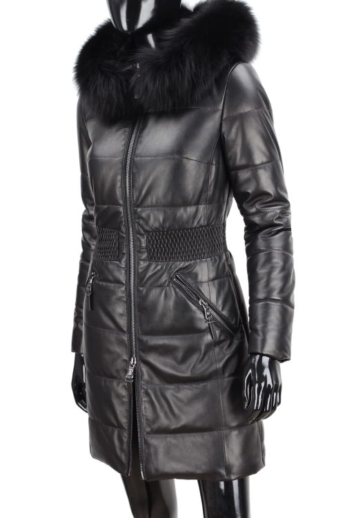 Płaszcz Skórzany Pikowany Damski DORJAN CM SYL450_1 4.JPG