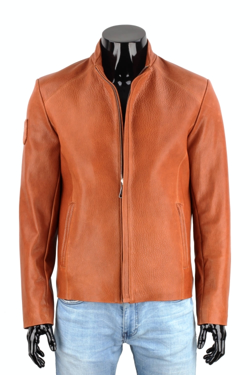 Męska kurtka skórzana z camelowej skóry naturalnej DORJAN 1.JPG