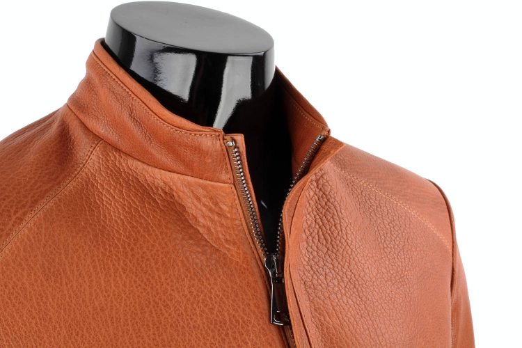 Męska kurtka skórzana z camelowej skóry naturalnej DORJAN 14.JPG