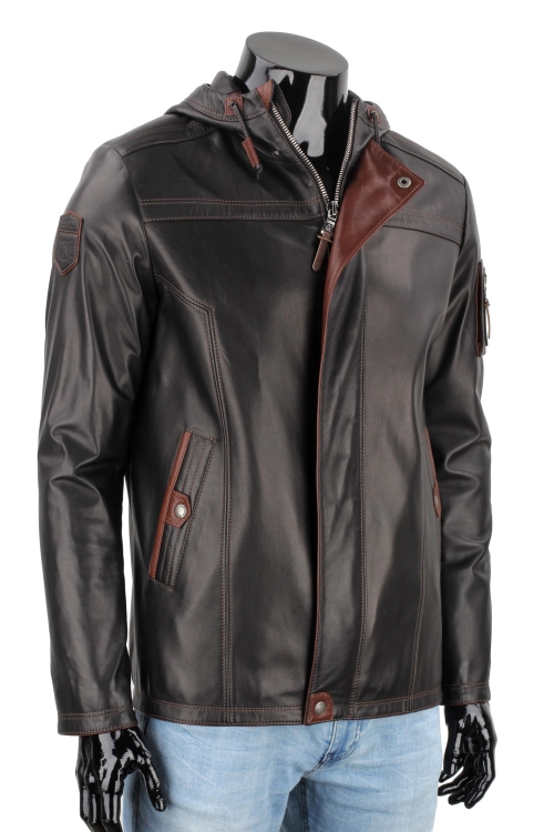 AMDU450 - Ekskluzywna skórzana kurtka męska z kapturem PREMIUM DORJAN 3.JPG