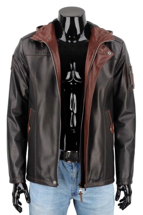 AMDU450 - Ekskluzywna skórzana kurtka męska z kapturem PREMIUM DORJAN 9.JPG