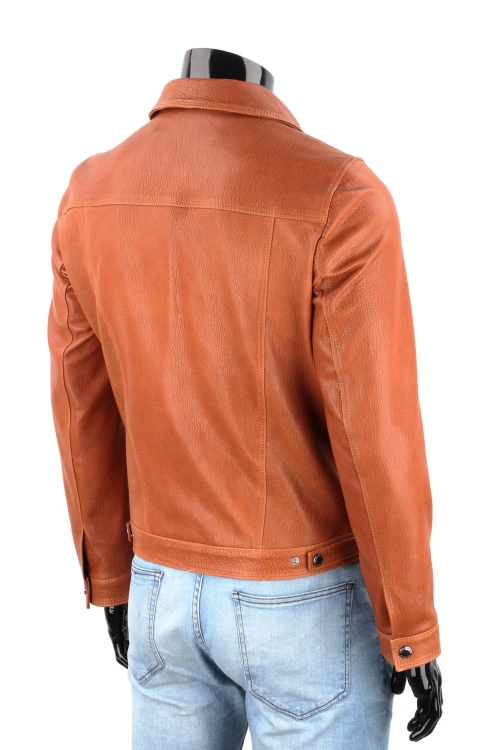 KTM127 - Camelowa katana skórzana męska ze skóry PREMIUM DORJAN 5.JPG