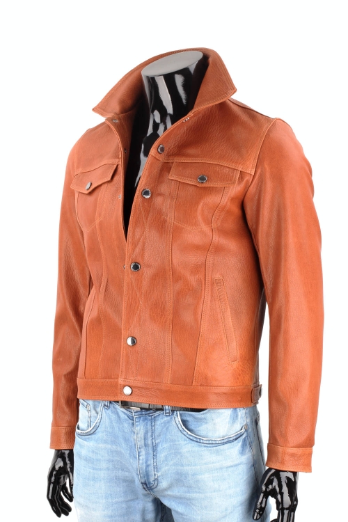 KTM127 - Camelowa katana skórzana męska ze skóry PREMIUM DORJAN 7.JPG