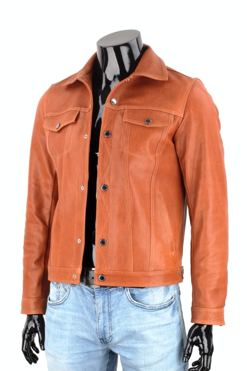 KTM127 - Camelowa katana skórzana męska ze skóry PREMIUM DORJAN 8.JPG