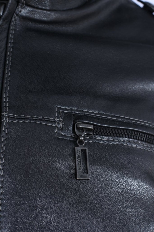 Kurtka skórzana męska CARLO MONTI TOM950