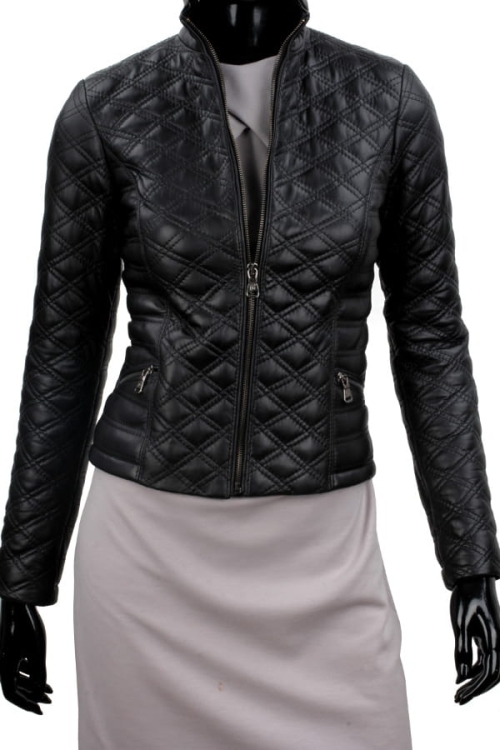 Kurtka skórzana pikowana damska DORJAN CM NIN450_1 1.JPG