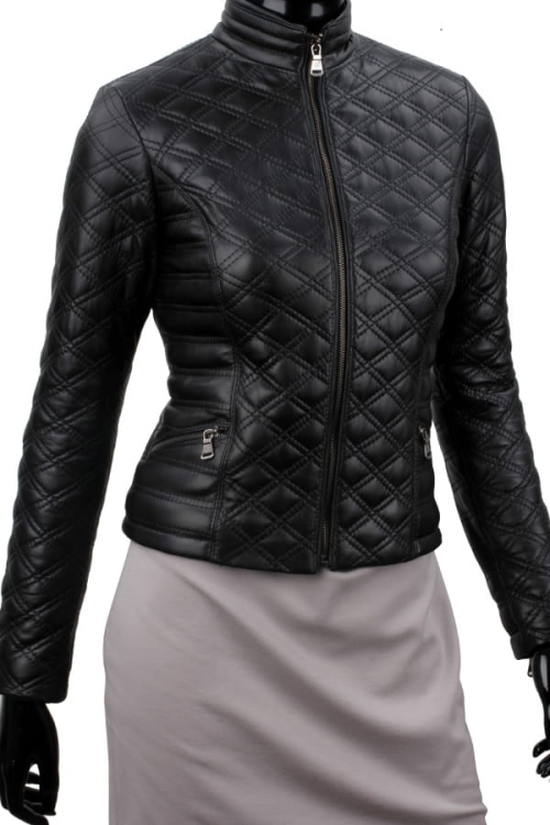 Kurtka skórzana pikowana damska DORJAN CM NIN450_1 2.JPG