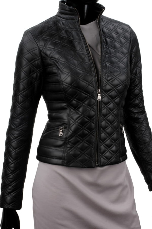 Kurtka skórzana pikowana damska DORJAN CM NIN450_1 3.JPG