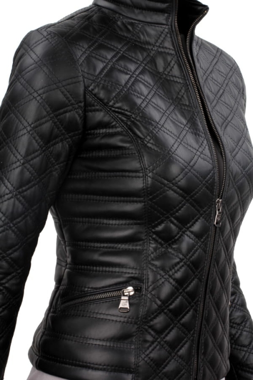 Kurtka skórzana pikowana damska DORJAN CM NIN450_1 4.JPG