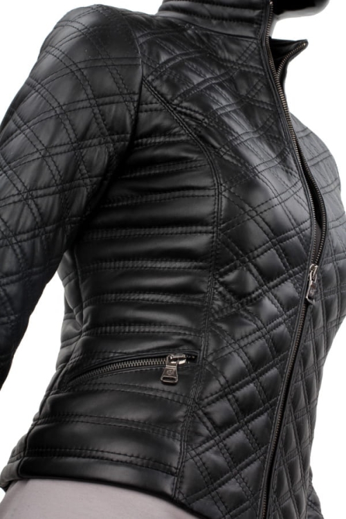 Kurtka skórzana pikowana damska DORJAN CM NIN450_1 7.JPG