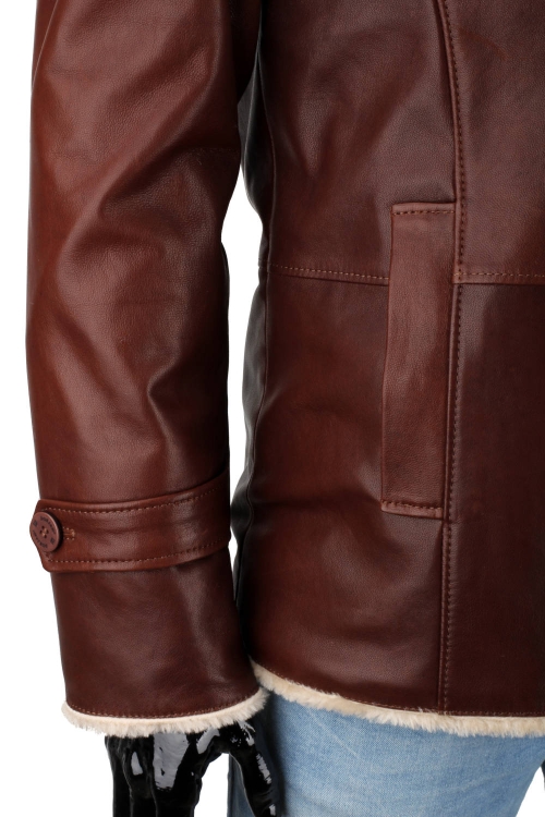 KRO122 - Kurtka skórzana męska dwurzędowa z podszyciem z kożucha DORJAN 11.JPG