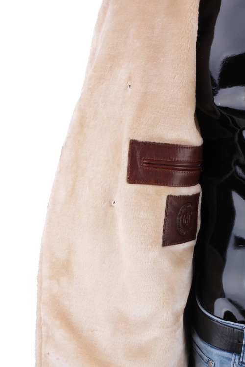 KRO122 - Kurtka skórzana męska dwurzędowa z podszyciem z kożucha DORJAN 13.JPG