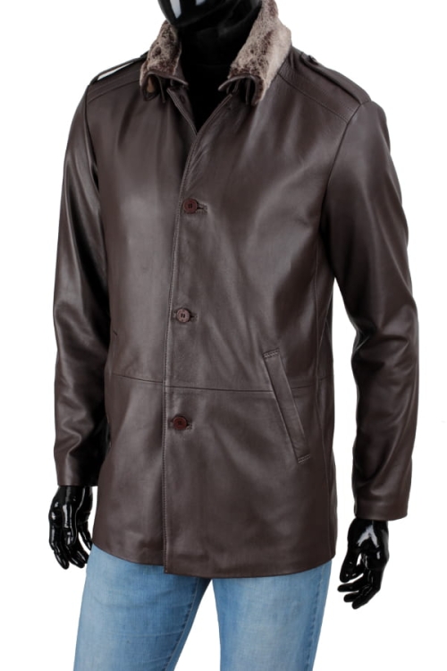 Płaszcz skórzany męski DORJAN BILK123 4.JPG