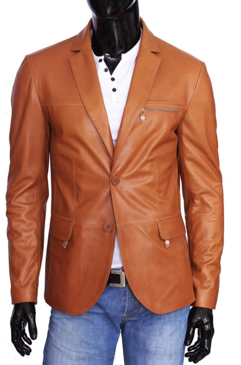 RLF080_3 - Camelowa marynarka skórzana męska na dwa guziki DORJAN 2.jpg