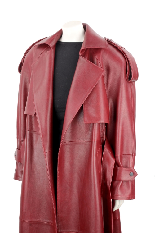 Bordowy płaszcz skórzany damski PREMIUM typu oversize DORJAN 10.JPG