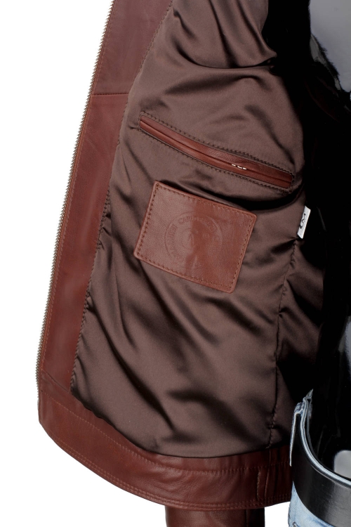 Kurtka męska w stylu biker ze skóry naturalnej DORJAN 13.JPG