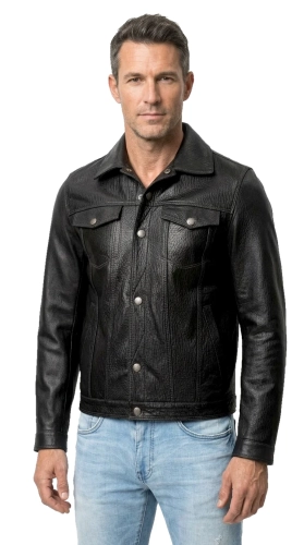 KTM951 - Czarna katana skórzana męska z selekcjonowanej skóry PREMIUM DORJAN