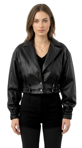 GLA951 - Ekskluzywna kurtka skórzana damska w kroju oversize DORJAN
