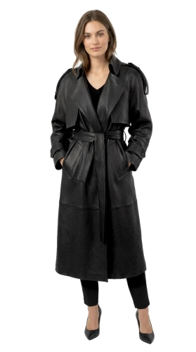 LIL951 - Płaszcz skórzany damski oversize z naturalnej skóry PREMIUM DORJAN