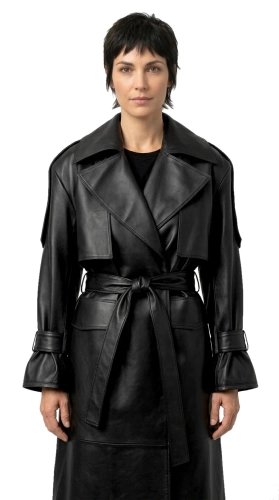OKS450 - Ekskluzywny płaszcz skórzany damski typu oversize DORJAN